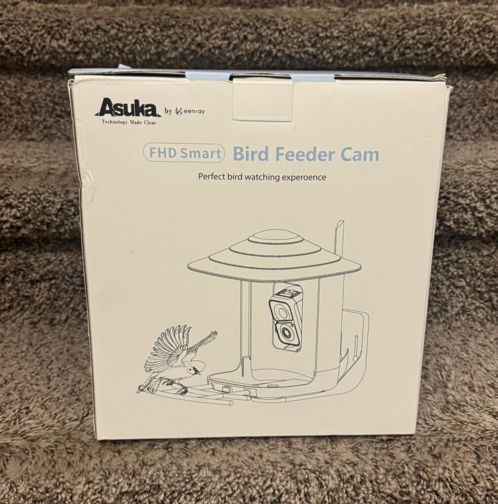 ASUKA FHD Smart Bird Feeder Camera New NIB