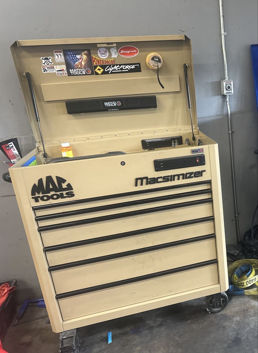Mac Tools Macsimizer Rolling Tool Cart Box - Tan