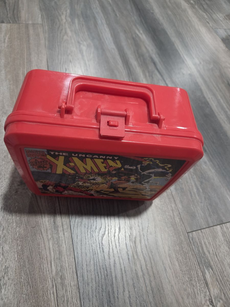 Vintage NEW UNUSED 1992 Aladdin Lunchbox THE UNCANNY X-MEN with Thermos Red NEW UNUSED 1992