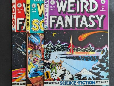 WEIRD FANTASY EC Comics 1950's 3 issues