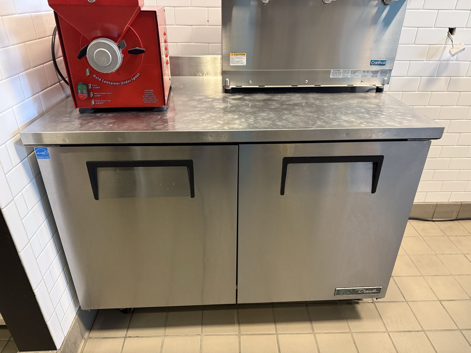 48 inch prep freezer for restaurant or food truck