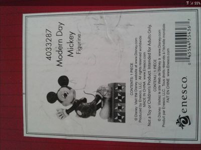 NIB Vintage Enesco Modern Day Mickey Mouse Figurine