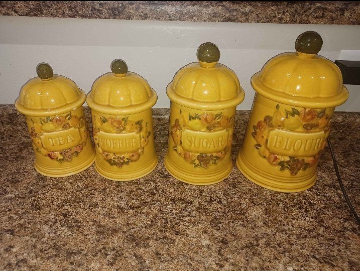 Vintage Ceramic Canister Set