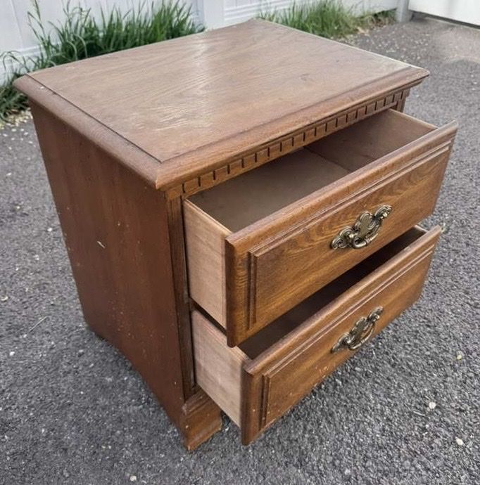 Wood Nightstand