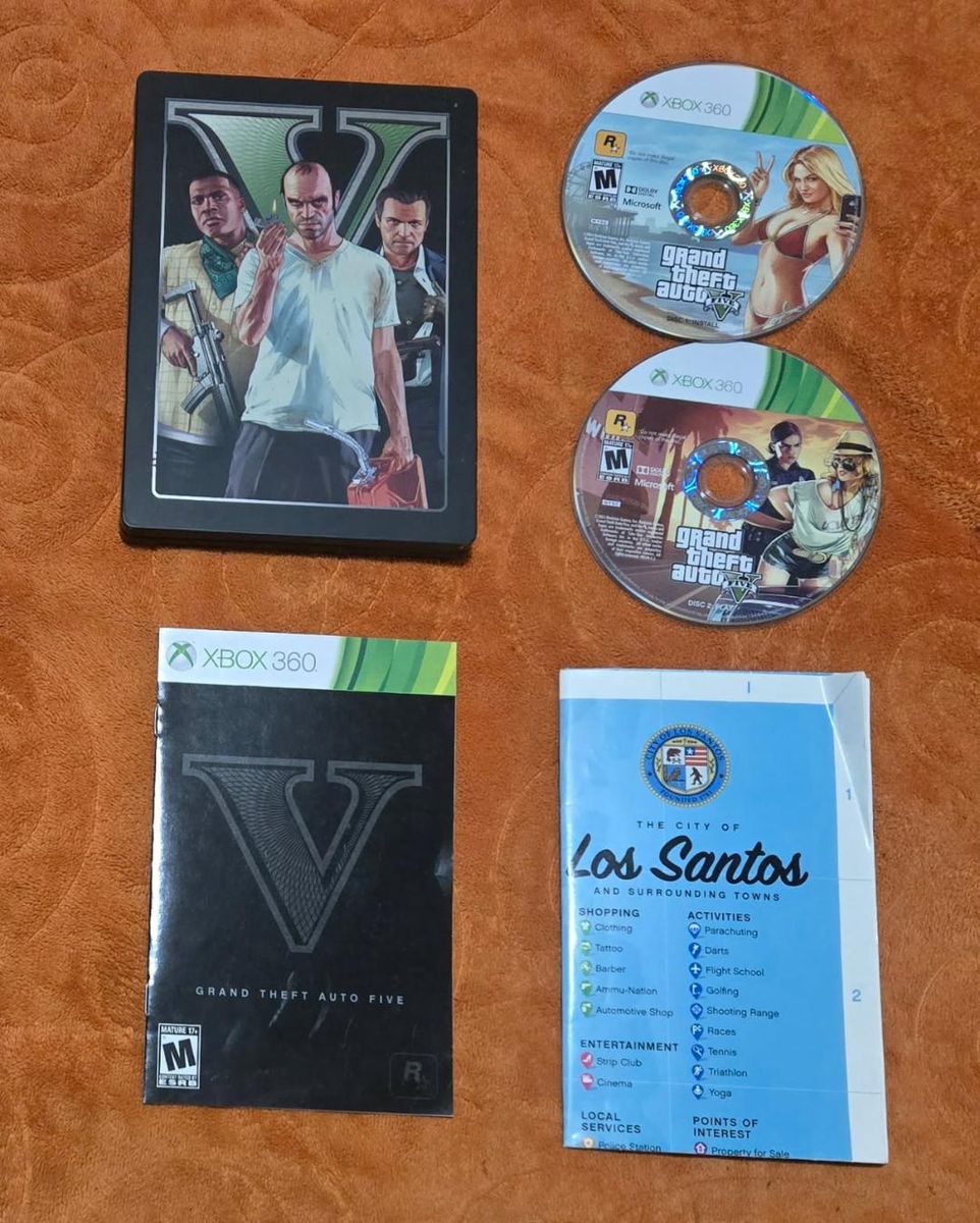 Gta 5 with steelcase for Xbox 360! trades considered~