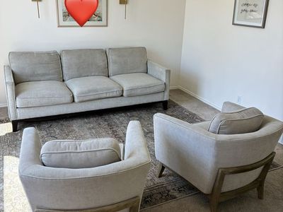 Coordinated Couch and Armchair set