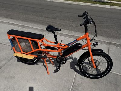 Rad Power Bikes RadWagon 4 Electric Cargo Bike - Orange, Adult Size