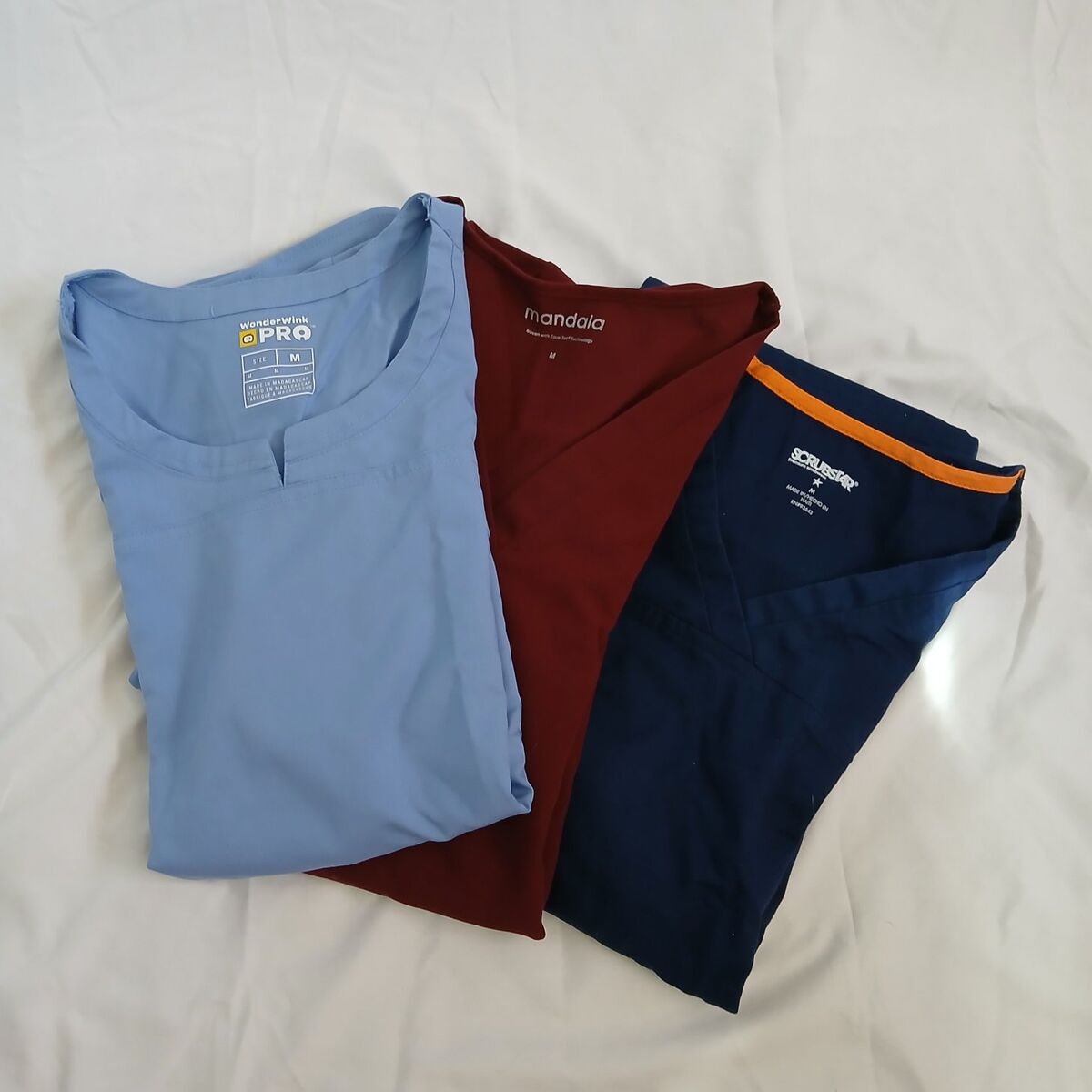 Medium Scrub Tops, Bottoms