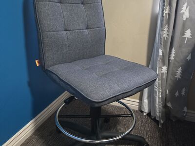 Adjustable, high back office chair