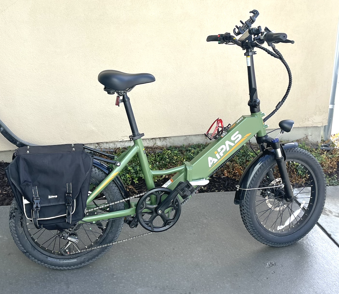 Aipas A2 Elite Green Electric Bike E-Bike Fat Tire 106 Miles