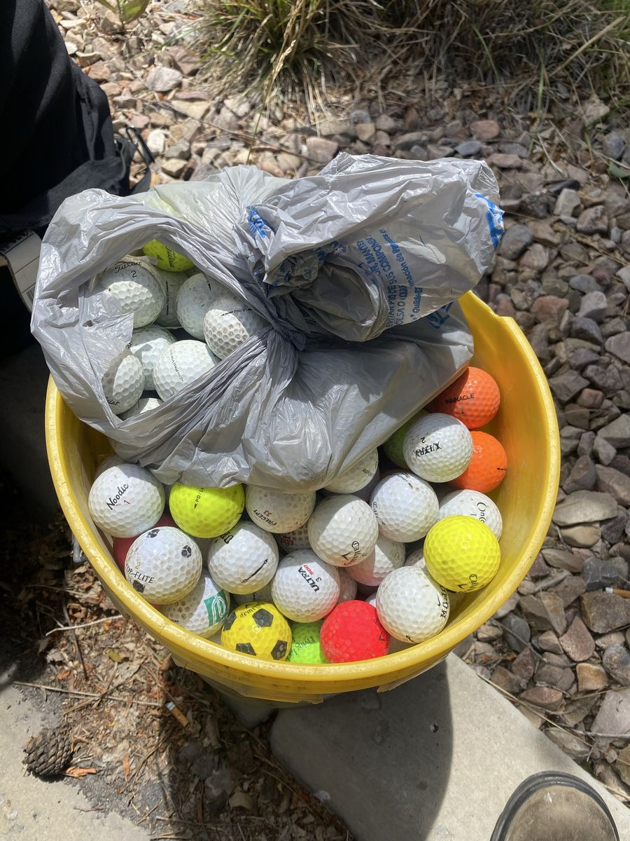 ~250 golf balls + prov1s