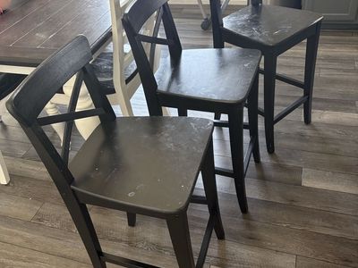 IKEA Bar Stools $5 each, $3 for chipped one