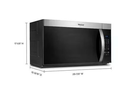 Whirlpool 1.7 cu. ft. Stainless Steel Over-the-Range Microwave with Microwave Presets