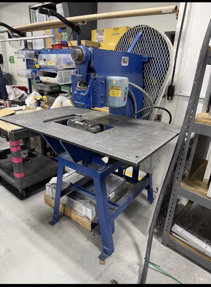 Whitney-Jensen Punch Press 24" Throat Depth, Electric Punch Press 129-300