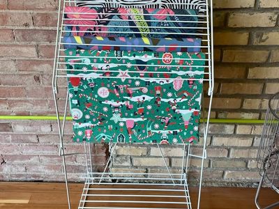 Freestanding Wire Gift Wrap & Paper Display Rack