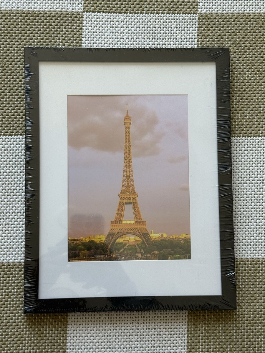 Eiffel Tower Framed Print - New in Packaging (9.5x12") - Wall or Table Decor
