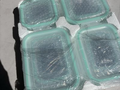 Glass Food Storage Containers w/ Locking Lids