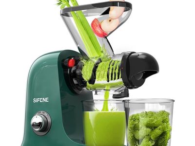 SiFENE Cold Press Juicer Machine, Slow Masticating Juicer, Vegetable and Fruit Juice Extractor Maker Squeezer, Easy to Clean, BP