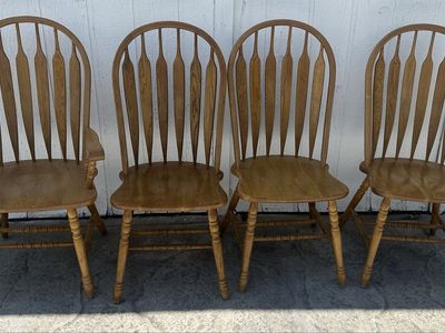 4 Wooden Kitchen Chairs