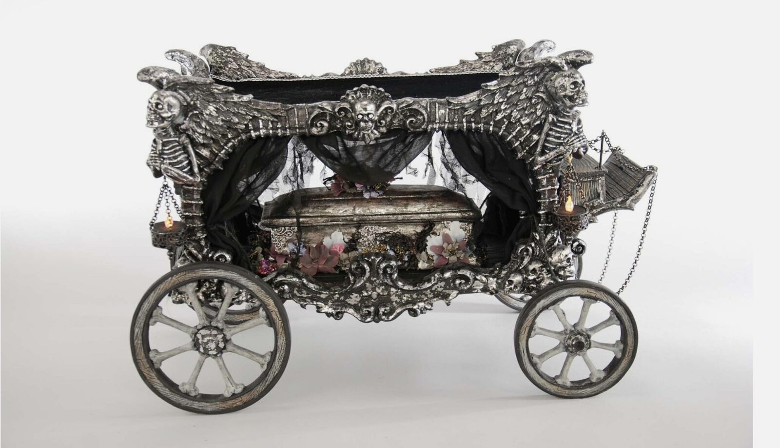 Katherine's Collection 2017 Carriage Hearse Tabletop Decor Halloween