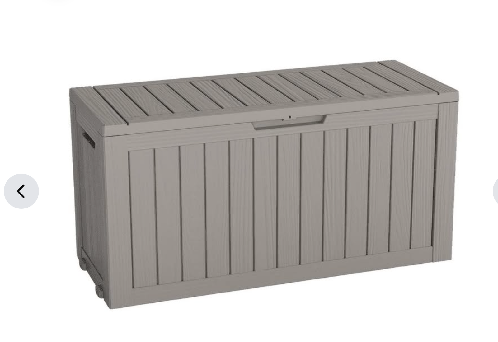 New in Box New in Box 75 Gallon Deck Box Lockable Resin Storage Box 45"W waterproof black