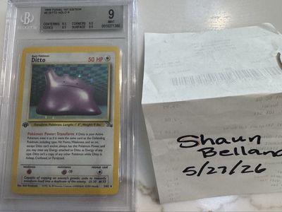 Pokemon Ditto Fossil 1st Edition, BGS 9