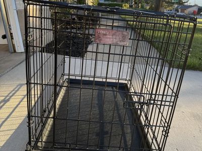 MidWest iCrate Metal Dog Crate 30-Inch Black Wire Kennel