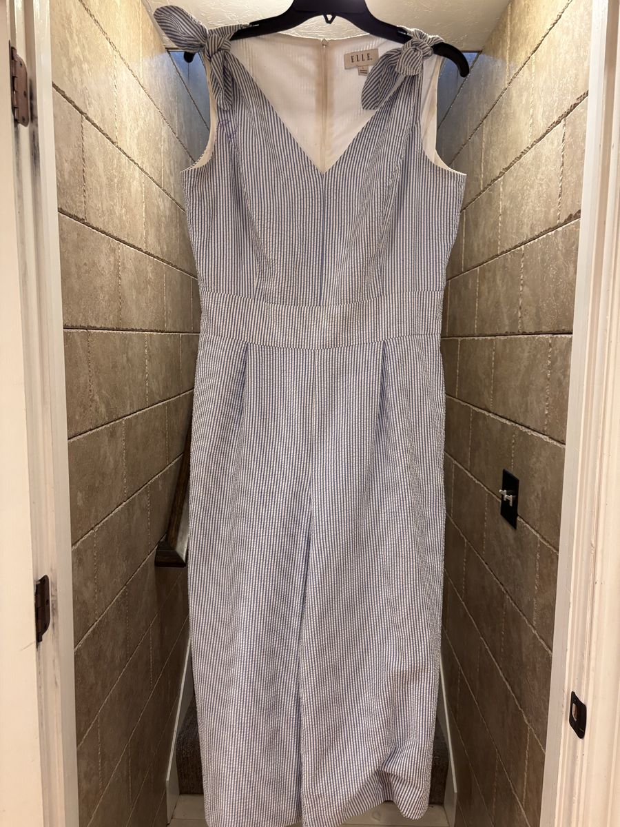 Women’s Seersucker Romper Size Large