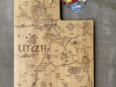 Destination Utah cutting board gift