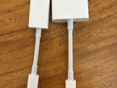 Apple Ethernet & VGA adaptors