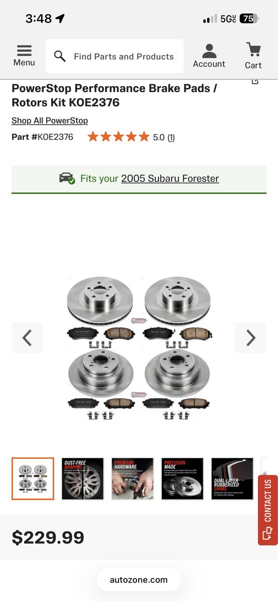 Subaru Forester Brake kit