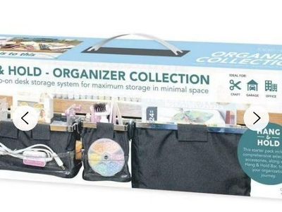 NEW!! Totally Tiffany Hang & Hold Organizer Collection Storage System- Black