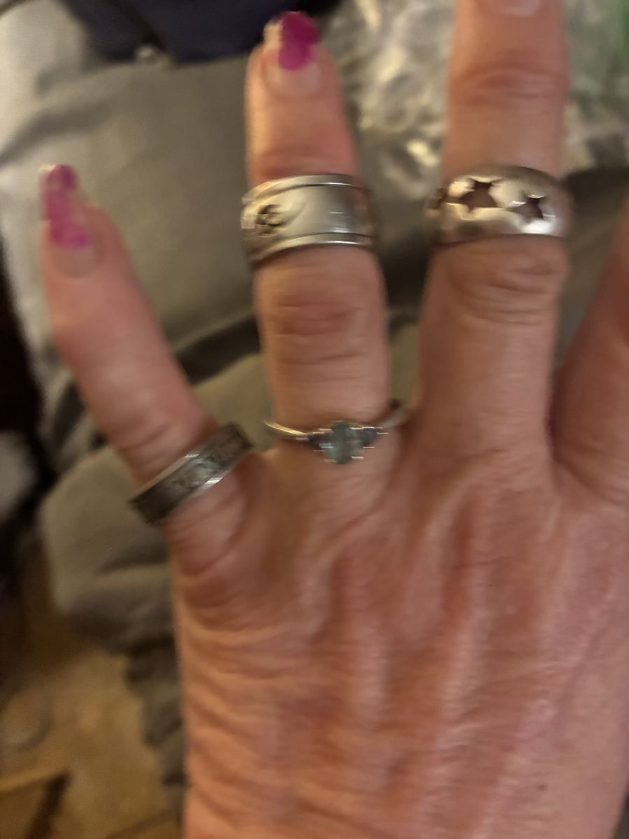 Sterling Silver Statement Ring Set - Various Styles (5 Rings)