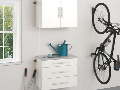 Prepac HangUps 30-in W x 24-in H x 16-in D Wall-mounted Composite wood Garage Cabinet in
