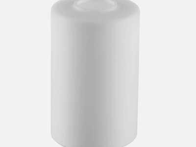 Frosted Opal White Glass Lamp Shade 4.72" x 6" E26 1-5/8" Fitter Replacement