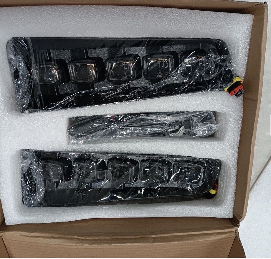 Degowget Amber/White LED Fog Lights for 2021-2026 Ford Bronco Modular Bumper