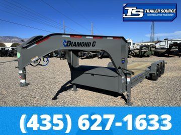 7x24 Diamond C HDT-GN 307 Gooseneck Tilt Trailer -  24K GVWR -