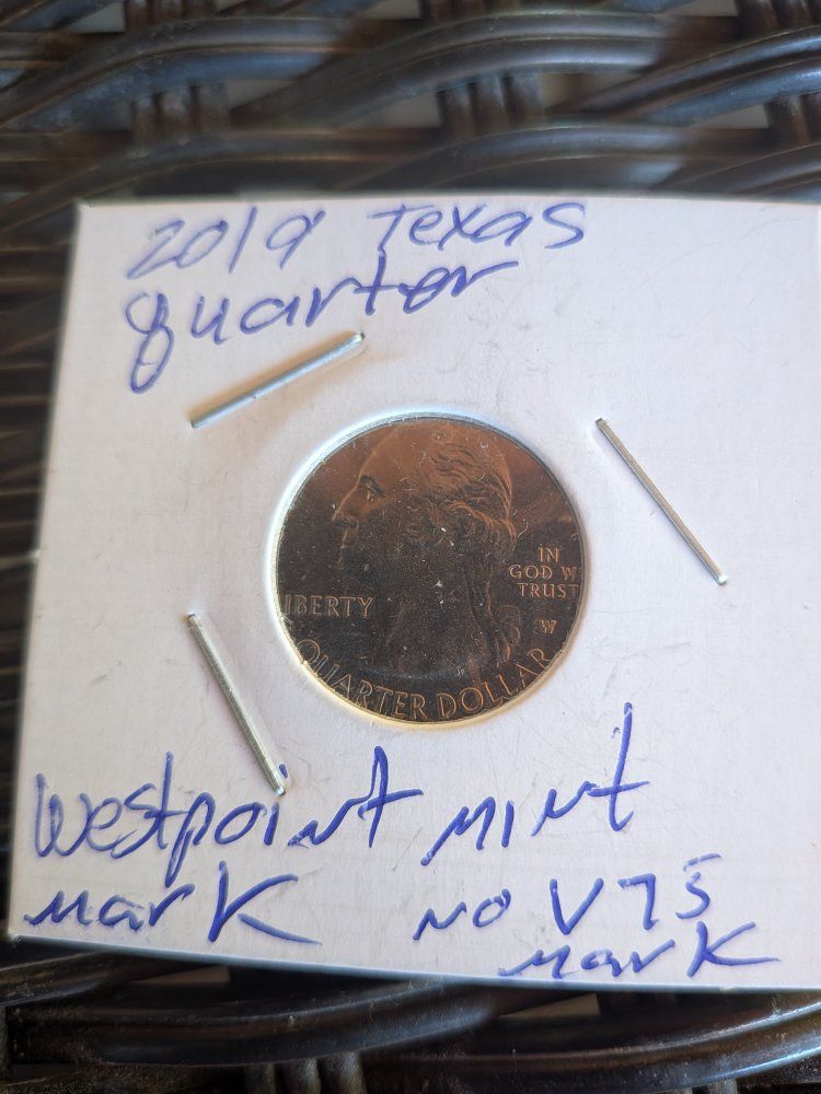 2019 Texas & 2020 West Point Quarters W/V75 Mint Mark Collection, 2 Coins Total