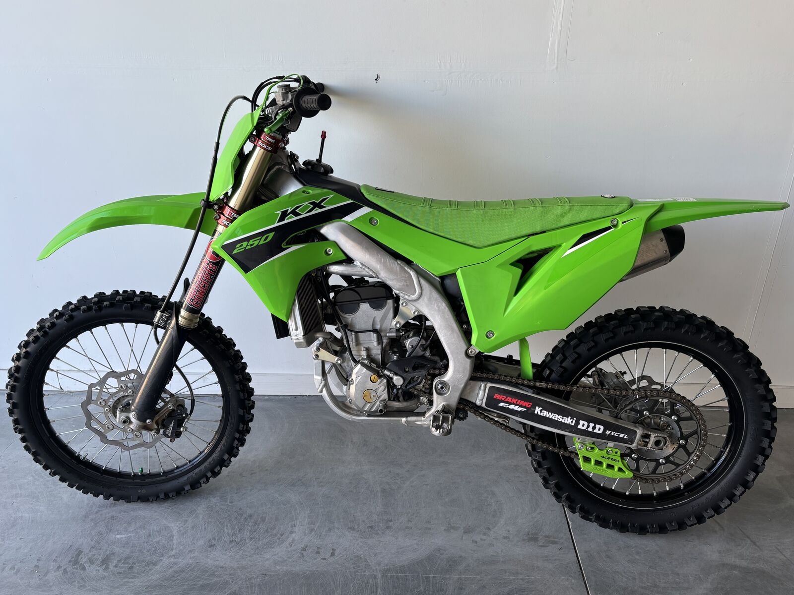 2023 Kawasaki Kx250f with A Kit front suspension setup, a few added extras also