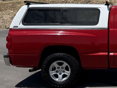 ARE White Truck Topper/Camper Shell for Dodge Dakota - Tinted Windows, Roof Rack