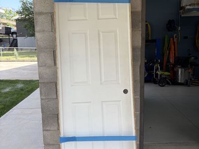 White 6-Panel Interior Prehung Door Slabs with Door Frames, 30in x 80in and 32in x 80in RH swing
