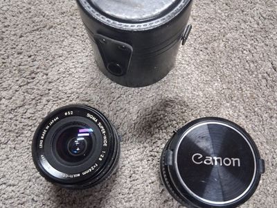 28 mm & 50mm Lenses Japan made for Canon AE-1 Good!
