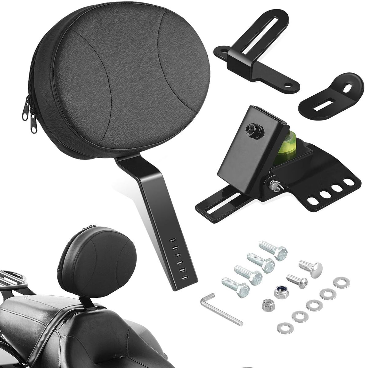 1997-2025 Harley Davidson Touring Street Glide Road King Road Glide Electra Glide Adjustable Driver Backrest