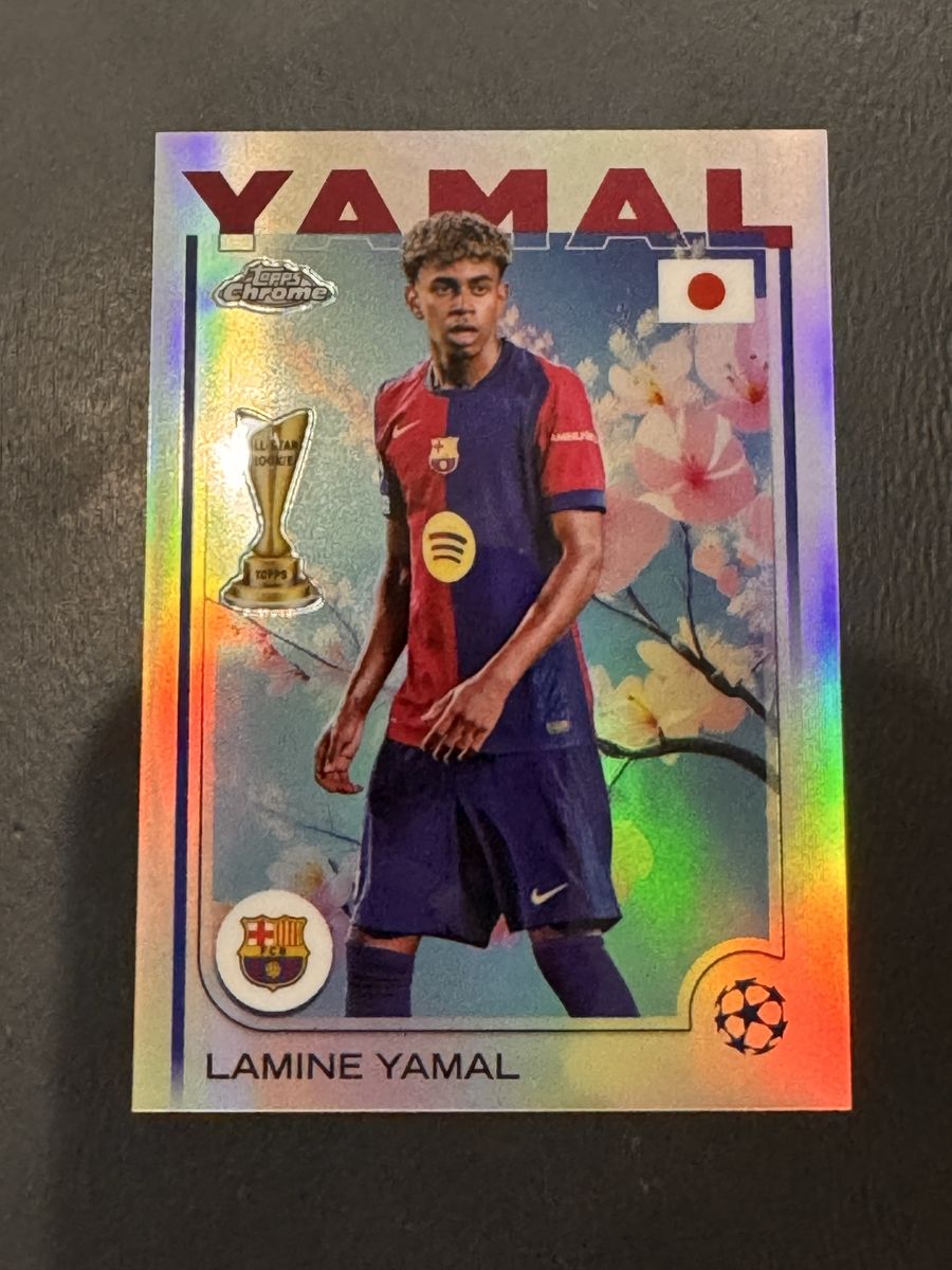 2025 Topps Chrome Lamine Yamal Cherry Blossom #27