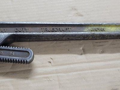 Truecraft 24-Inch Heavy Duty Pipe Wrench Model 1624 Made in Japan