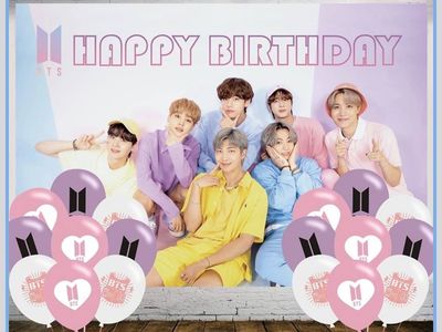 BTS Boy Band Birthday Party Decoration