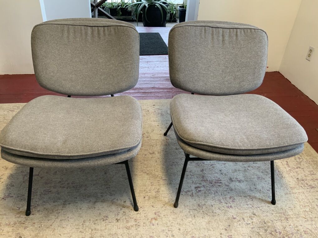Gray Contemporary Modern Chairs