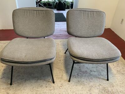 Gray Contemporary Modern Chairs
