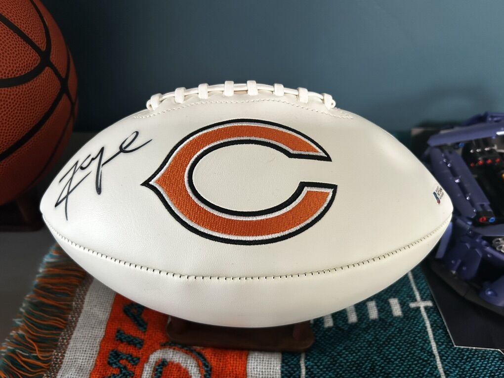 Khalil Mack Signed Football