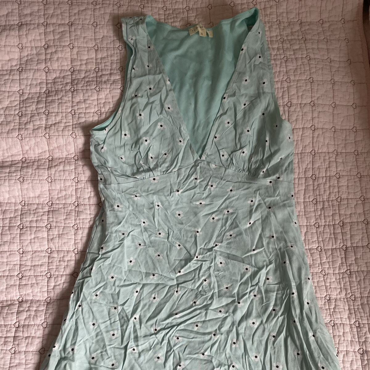 pacsun blue floral picnic/spring dress